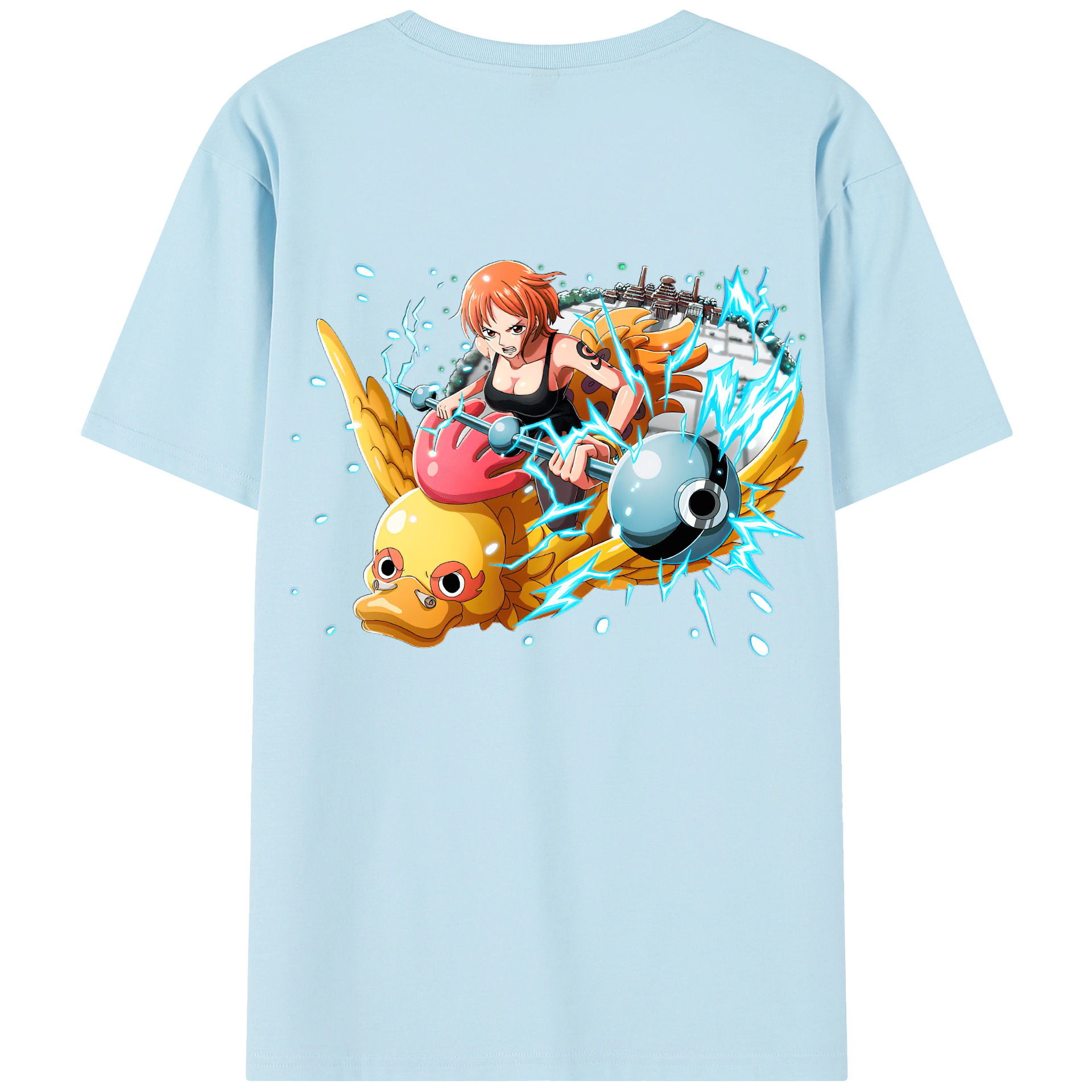 ワンピース ナミ ONE PIECE Nami 綿100％半袖Tシャツ（背面プリント）